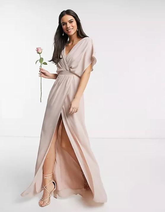 Vestido Dama de Honor ASOS rosa