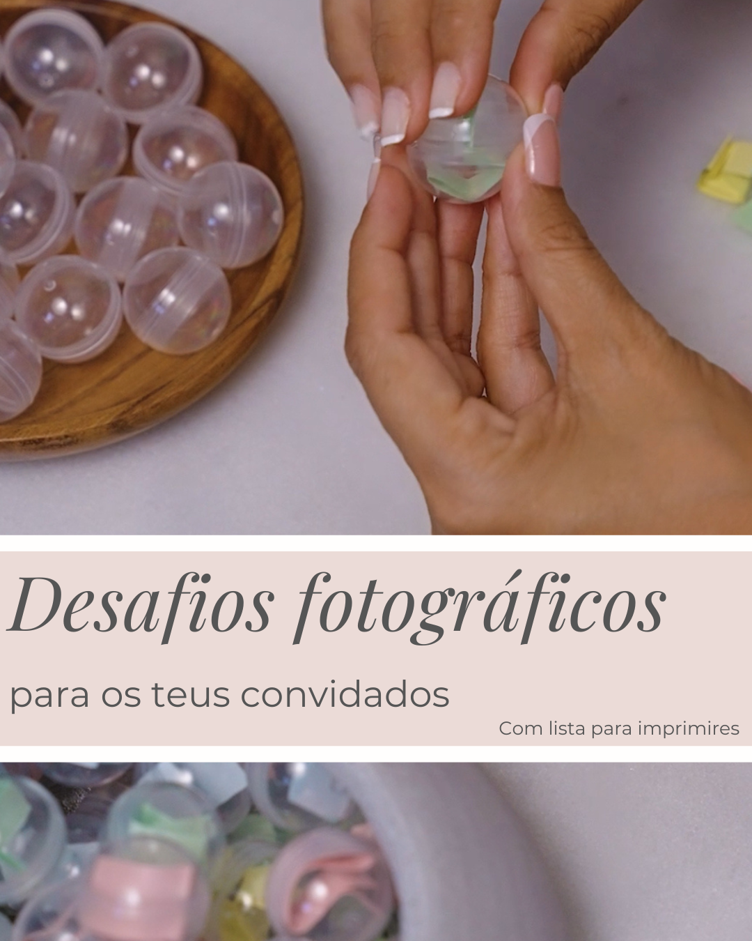 Desafios fotográficos para os teus convidados